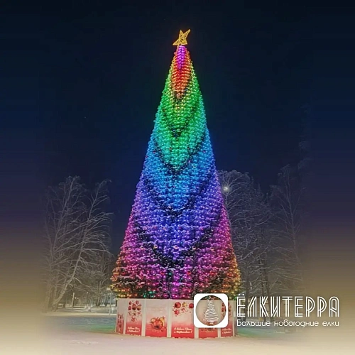 Искусственная уличная елка с комплектом освещения 3D, 8 м